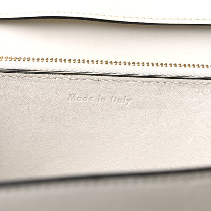 Celine Spazzolato Calfskin Medium Classic Box Flap Bag White 6 of 13