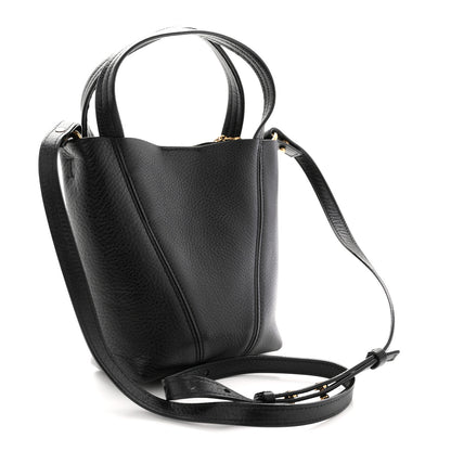 Chloe Grained Calfskin Small Spin Tote Black 3 of 10