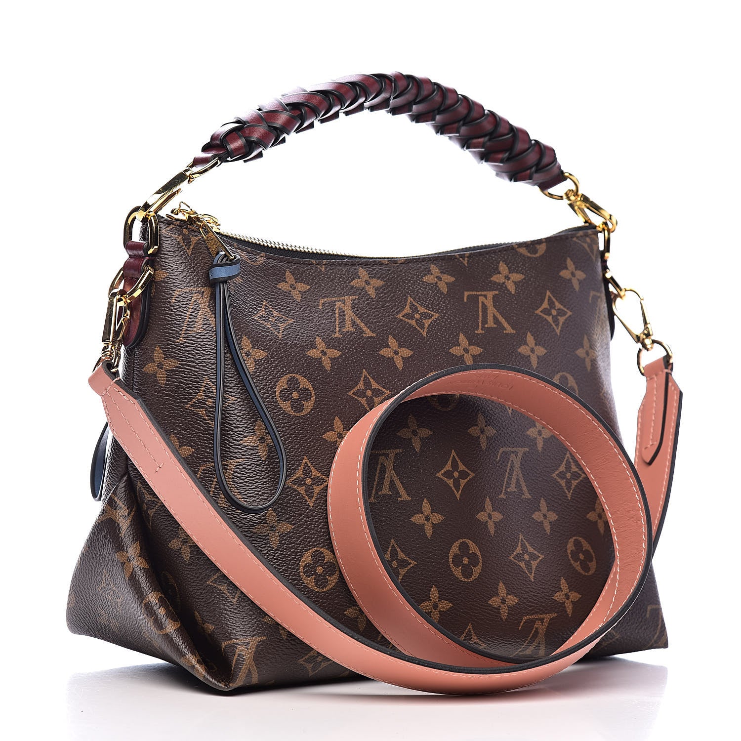 Louis Vuitton Monogram Beaubourg Hobo Mini Bordeaux Red Peach Safran Blue Jean Blue 3 of 11