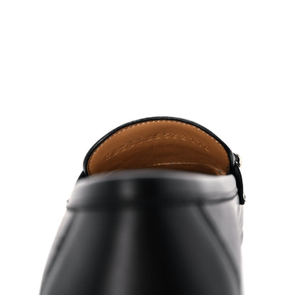 Hermes Calfskin Womens Colette Loafers 37 Black 8 of 9