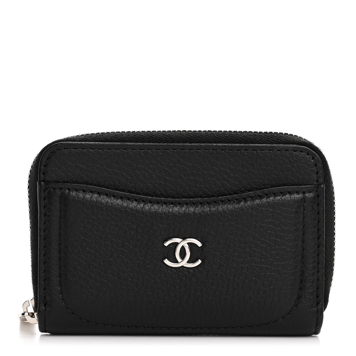 Chanel Grained Calfskin Neo Executive Zip Coin Purse Black 1 of 11