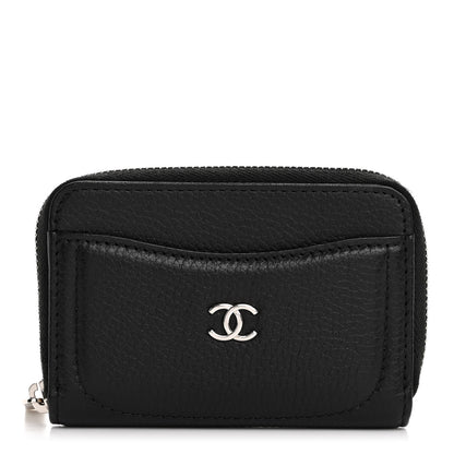 Chanel Grained Calfskin Neo Executive Zip Coin Purse Black 1 of 11