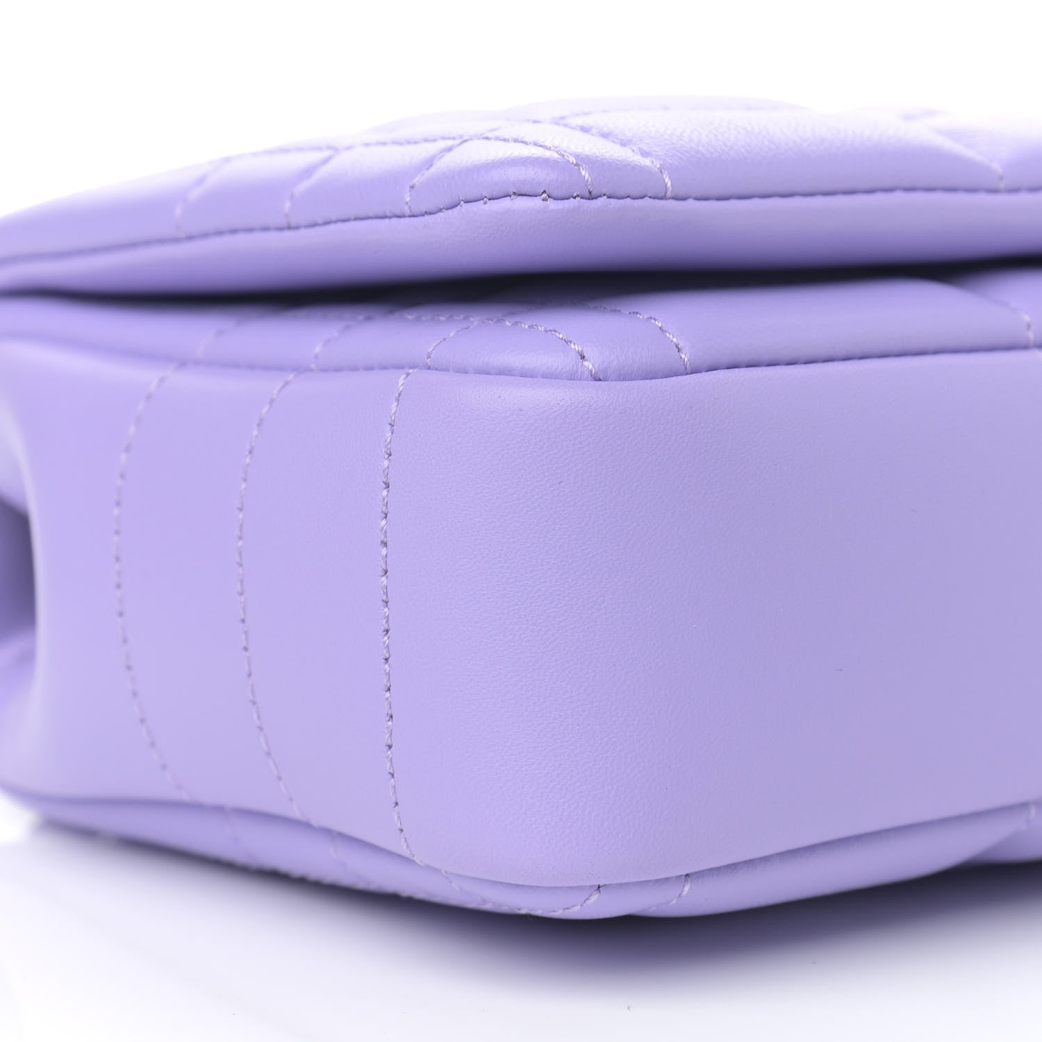 Burberry Lambskin Quilted Small Lola Bag Soft Violet 9 of 10