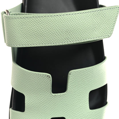 Hermes Epsom Womens Chypre Sandals 40 Vert Jade 10 of 10