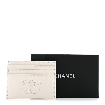 Chanel Caviar Quilted Timeless Multi Card Holder White 9 of 9