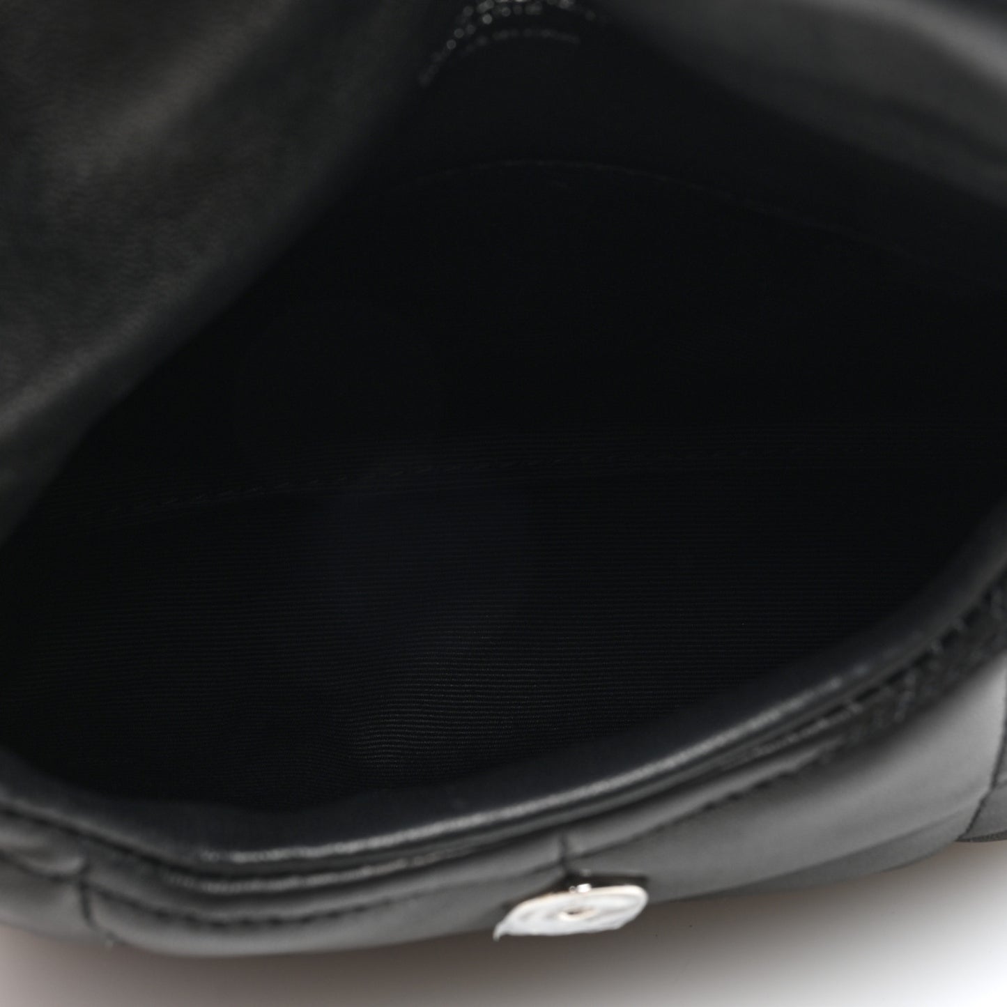 Lambskin Monogram Loulou Puffer Pouch Clutch Black