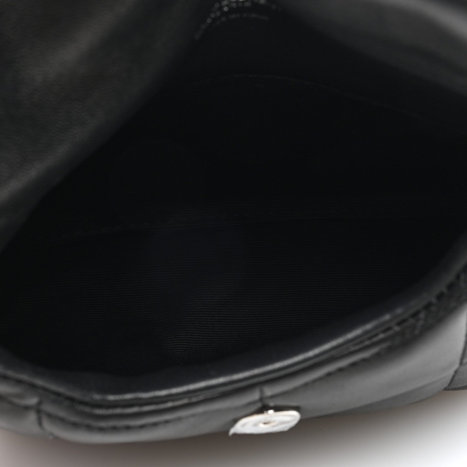 Saint Laurent Lambskin Monogram Loulou Puffer Pouch Clutch Black 6 of 10