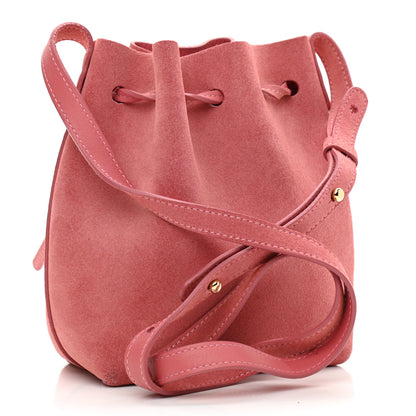 Mansur Gavriel Suede Mini Mini Bucket Bag Blush 2 of 8