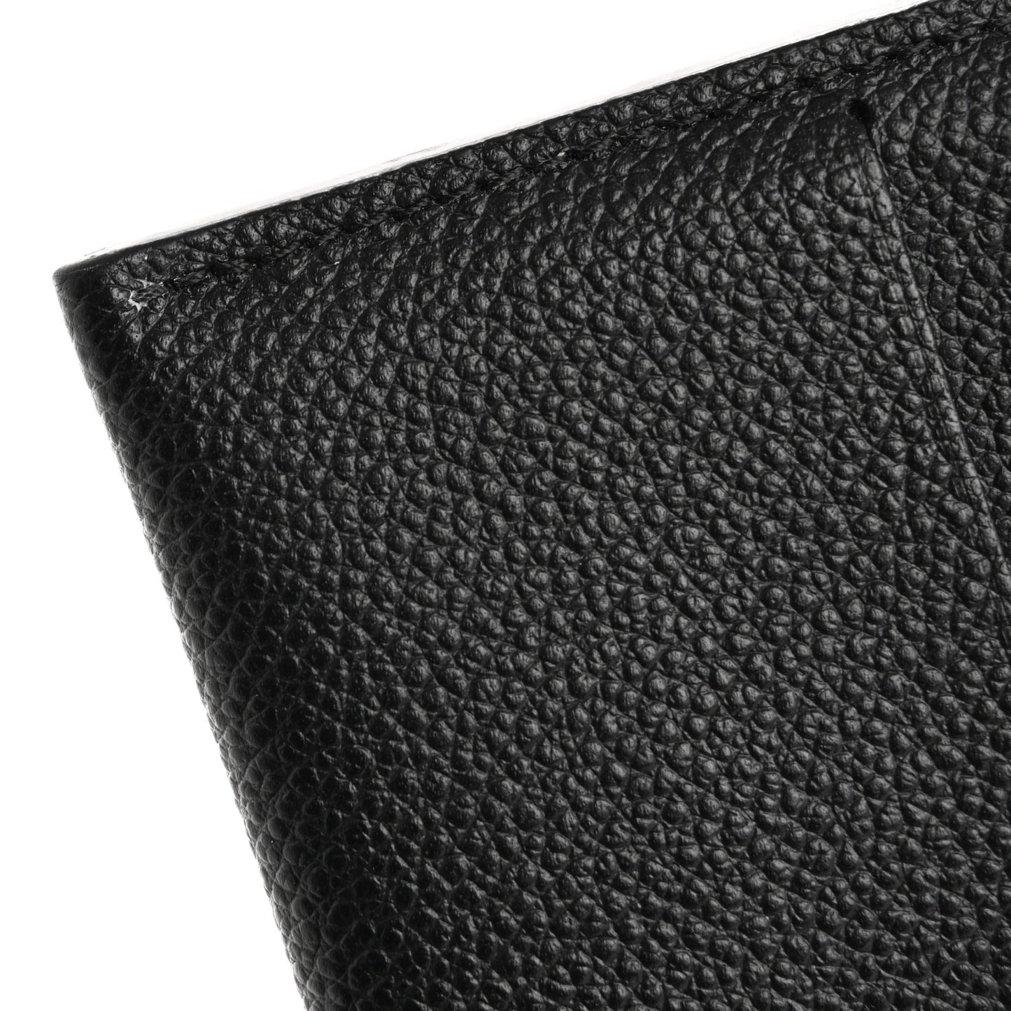 Calfskin Felicie Chain Wallet Card Holder Insert Black