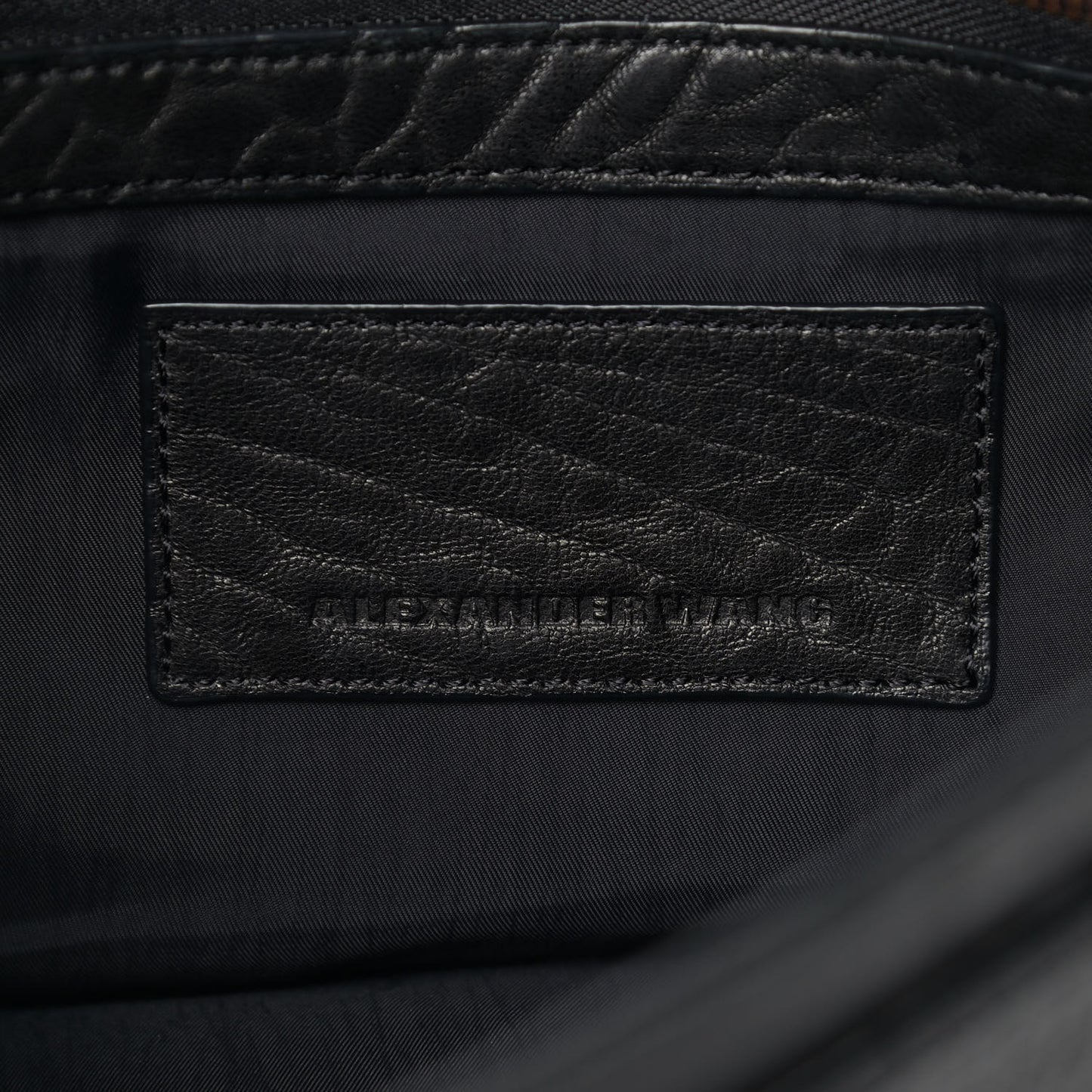 Pebbled Lambskin Lia Sling Black Rose Hardware