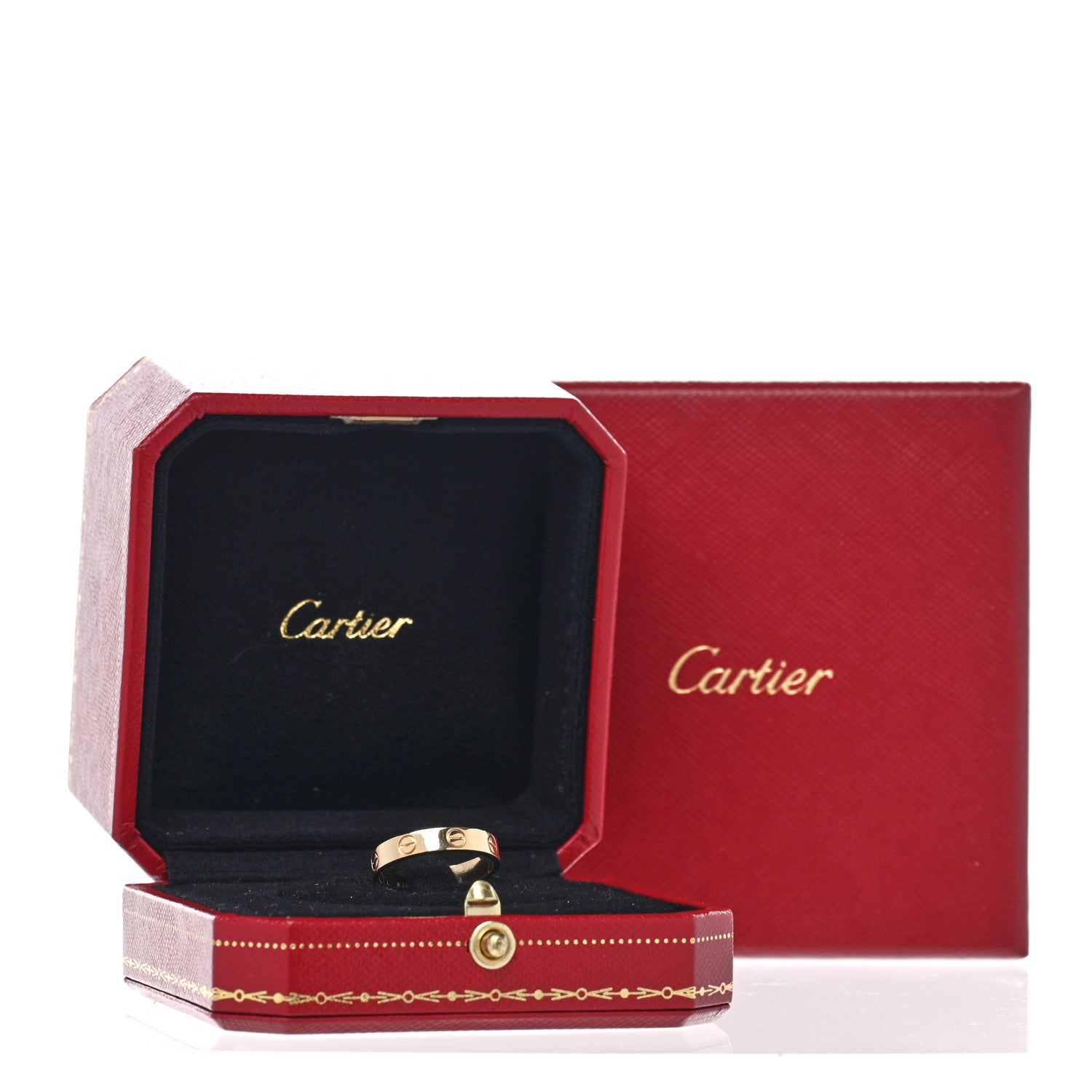 Cartier 18K Yellow Gold 3.5mm LOVE Wedding Band Ring 51 5.75 5 of 5