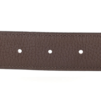 Hermes Box Togo 38mm Constance H Belt 85 34 Black Chocolate 5 of 6
