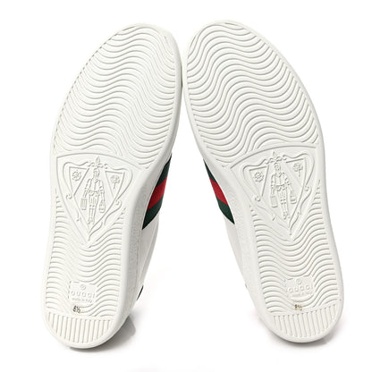 Gucci Calfskin Web Mens Gucci Band Ace Sneakers 8.5 White 6 of 10