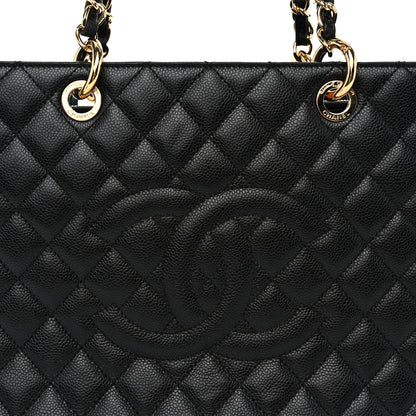 Chanel Caviar Quilted Grand Shopping Tote GST Black 8 of 11