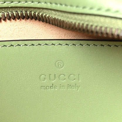 Gucci Calfskin Matelasse Chevron Small GG Marmont Chain Shoulder Bag Salamander Green 6 of 9