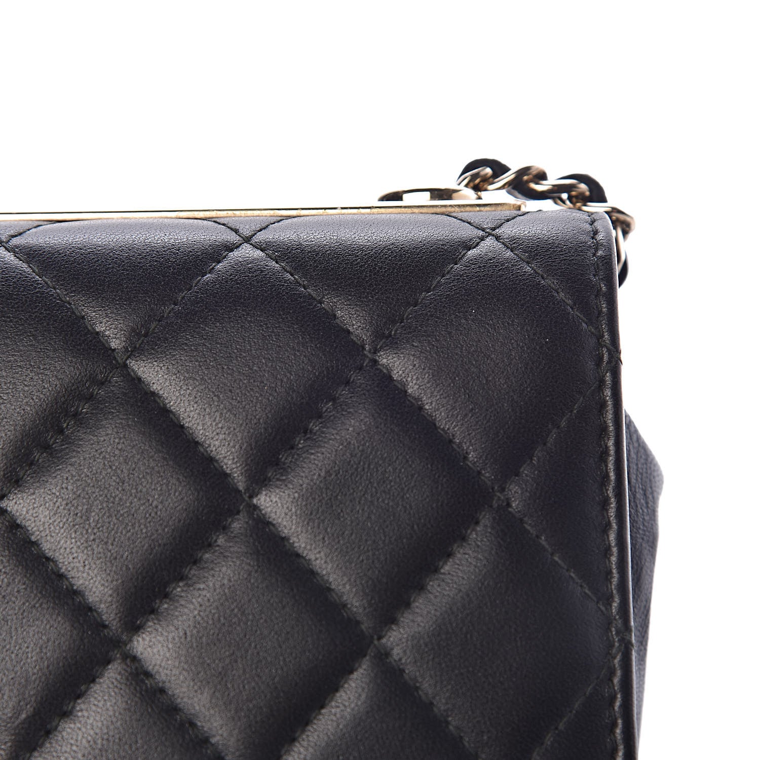 Chanel Lambskin Quilted Trendy CC Wallet On Chain WOC Black 14 of 17