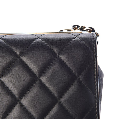 Chanel Lambskin Quilted Trendy CC Wallet On Chain WOC Black 14 of 17