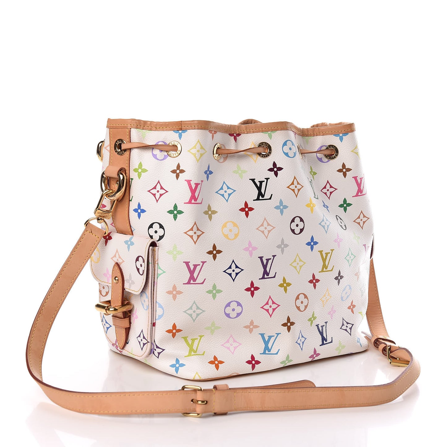 Monogram Multicolor Petit Noe White