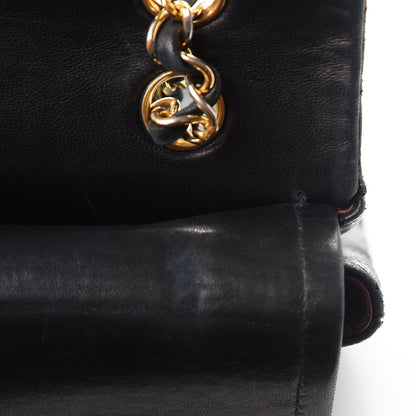 Chanel Lambskin Quilted Medium Double Flap Black 15 of 20