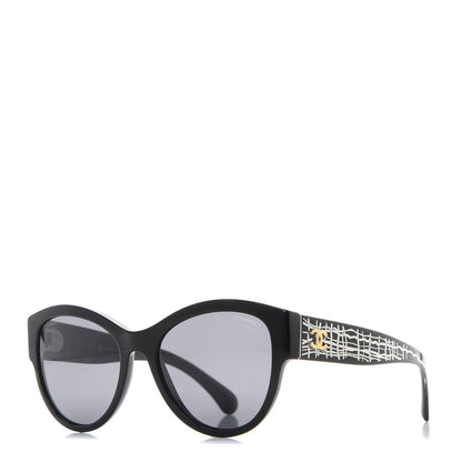 Chanel Acetate Polarized Pantos Sunglasses 5434 Black 1 of 8