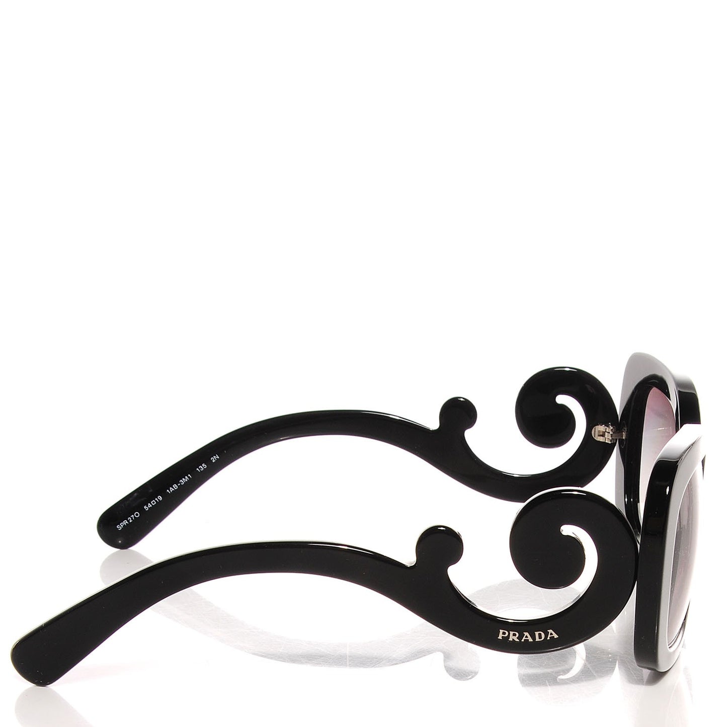 Acetate Baroque Sunglasses SPR 27O Black