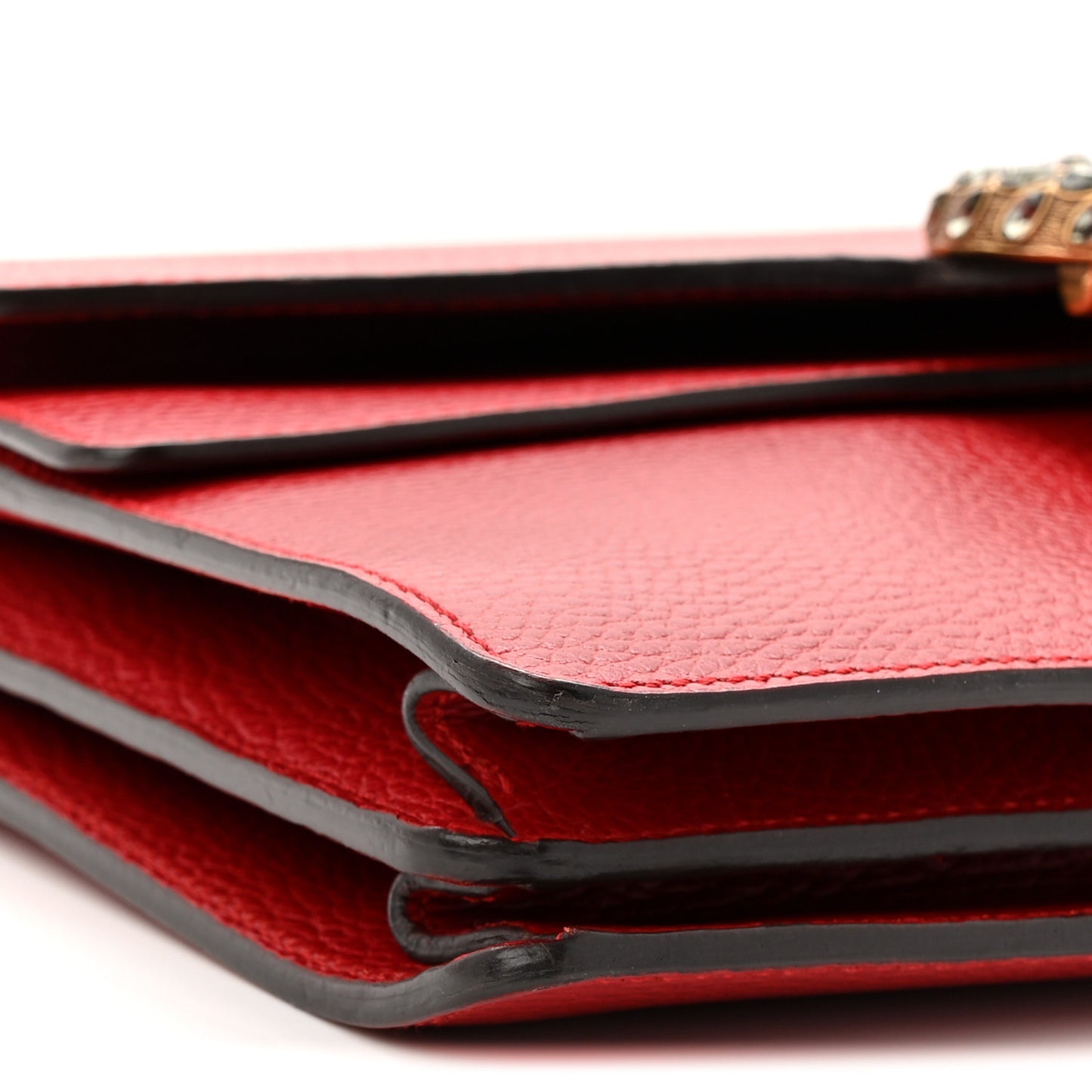 Dollar Calfskin Swarovski Crystal Small Dionysus Shoulder Bag Hibiscus Red