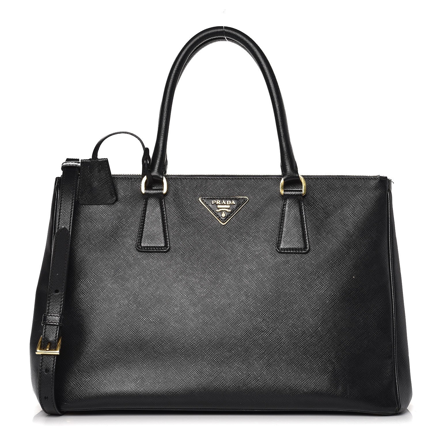 Prada Saffiano Medium Galleria Double Zip Tote Black 1 of 17