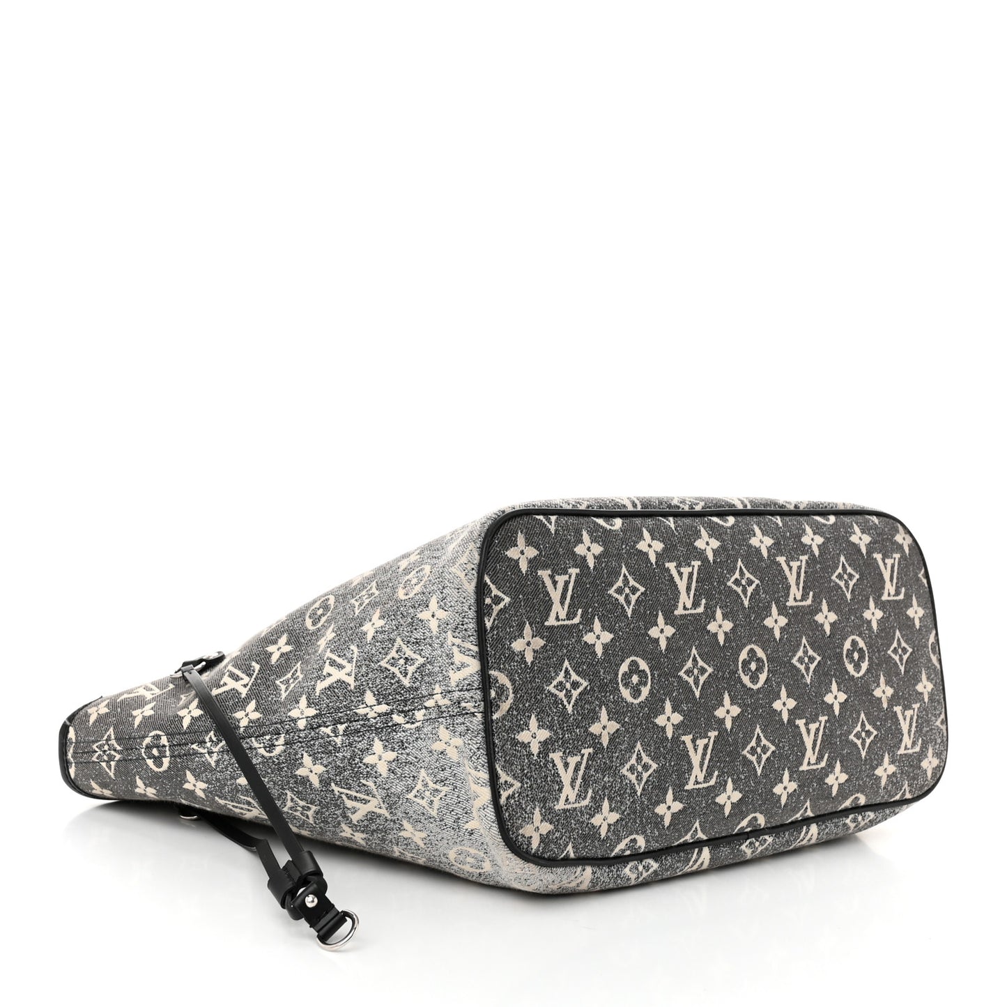 Denim Monogram Jacquard Neverfull MM  Grey