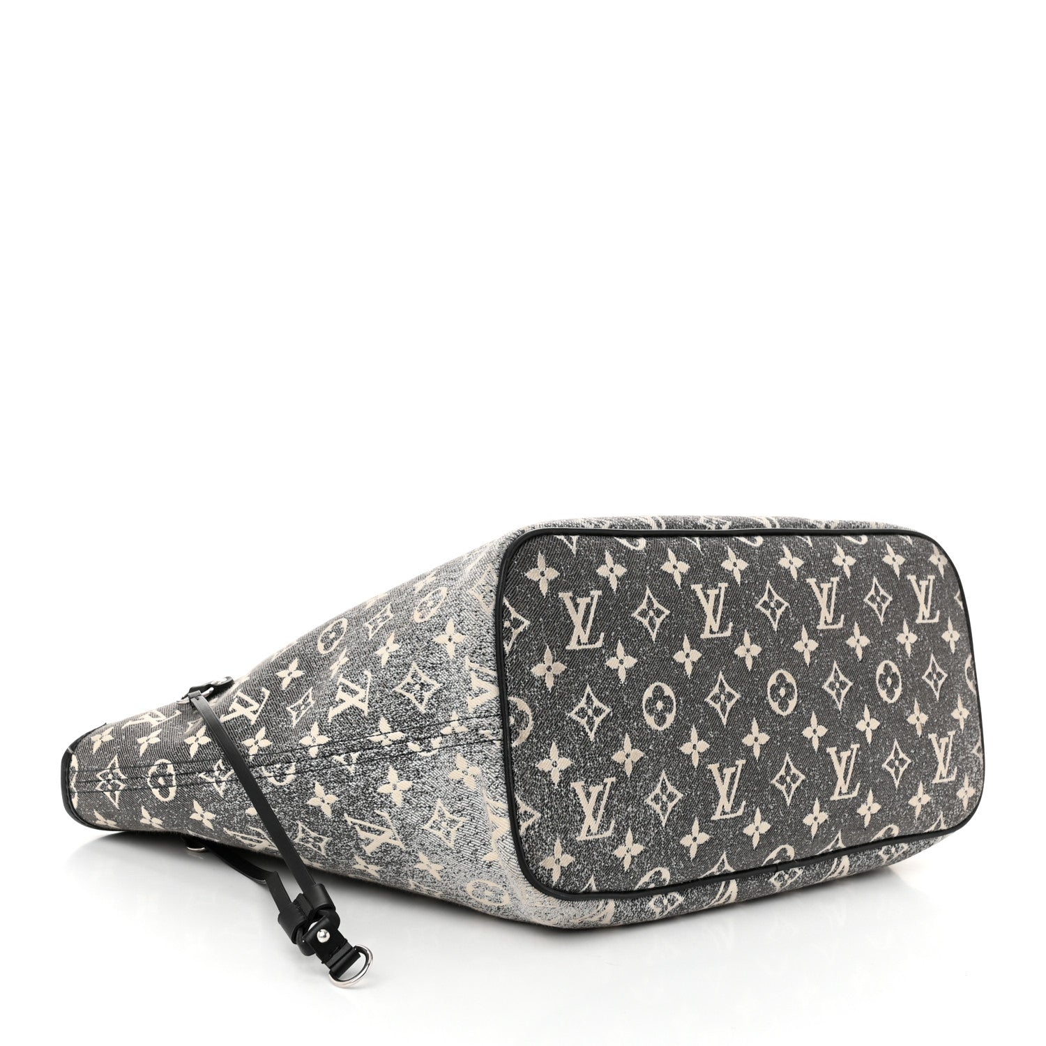 Louis Vuitton Denim Monogram Jacquard Neverfull MM  Grey 4 of 9