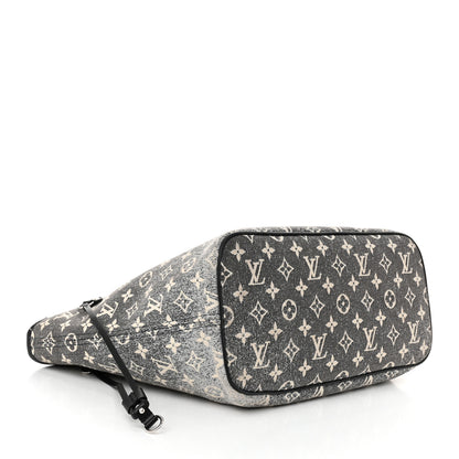 Louis Vuitton Denim Monogram Jacquard Neverfull MM  Grey 4 of 9