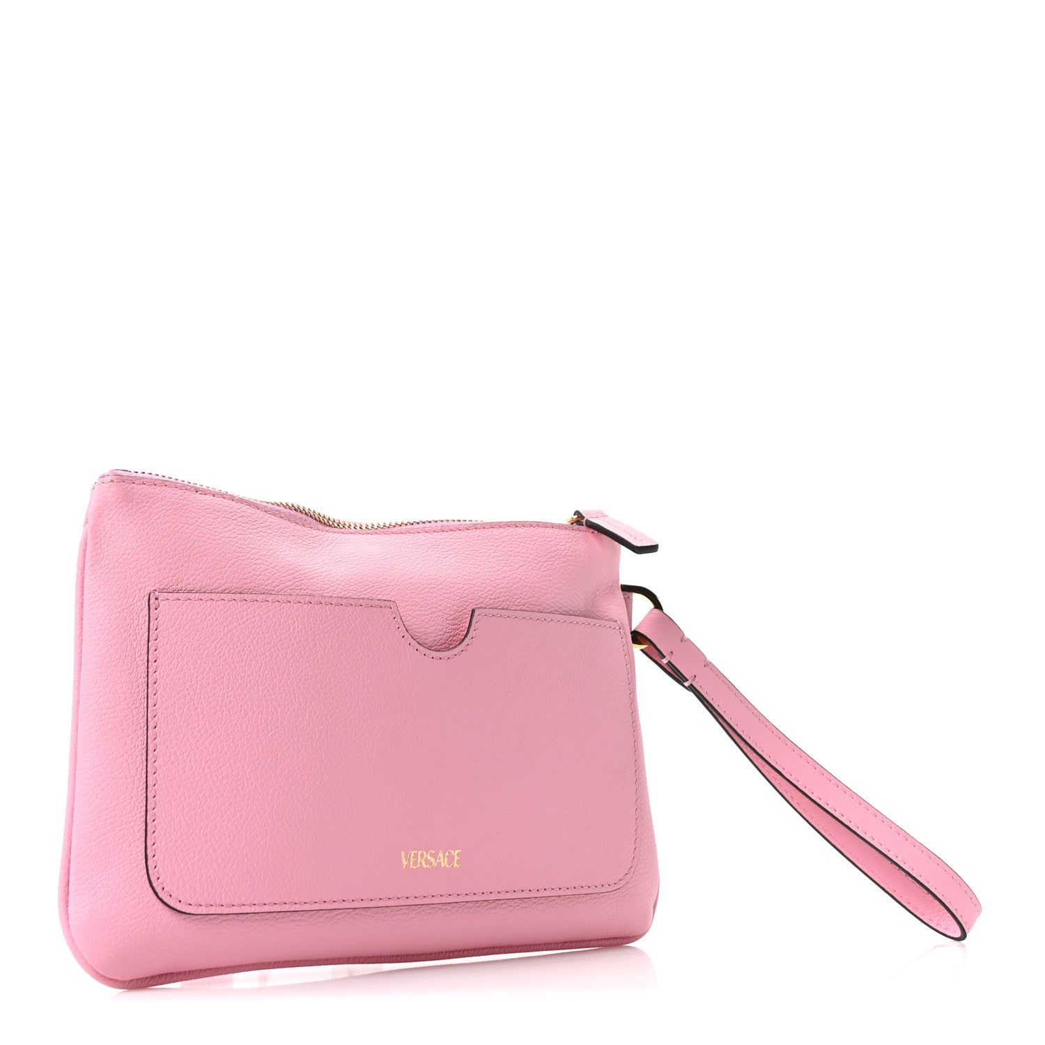 Versace Grained Calfskin La Medusa Pouch Pink 3 of 9