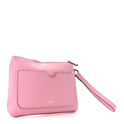 Versace Grained Calfskin La Medusa Pouch Pink 3 of 9