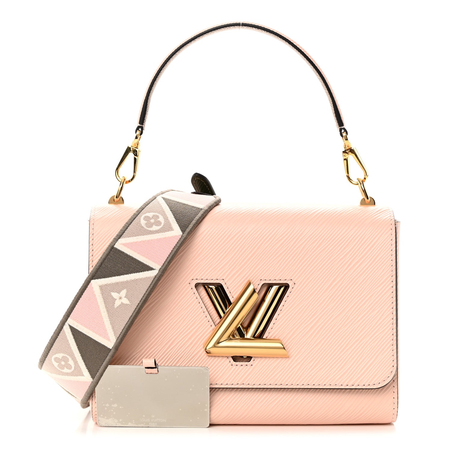 LOUIS VUITTON Epi Twist Top Handle Bag MM in the color Rose Jasmine by FASHIONPHILE