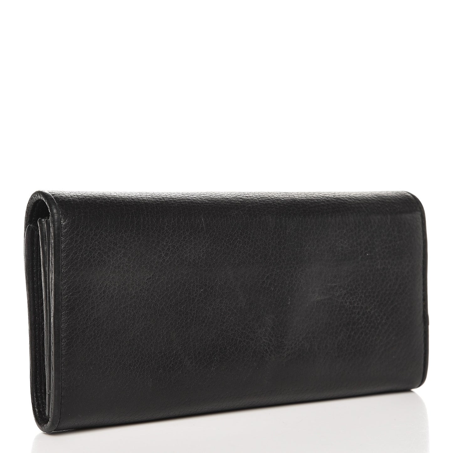 Calfskin 1973 Continental Clutch Wallet Black