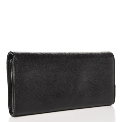 Gucci Calfskin 1973 Continental Clutch Wallet Black 3 of 8