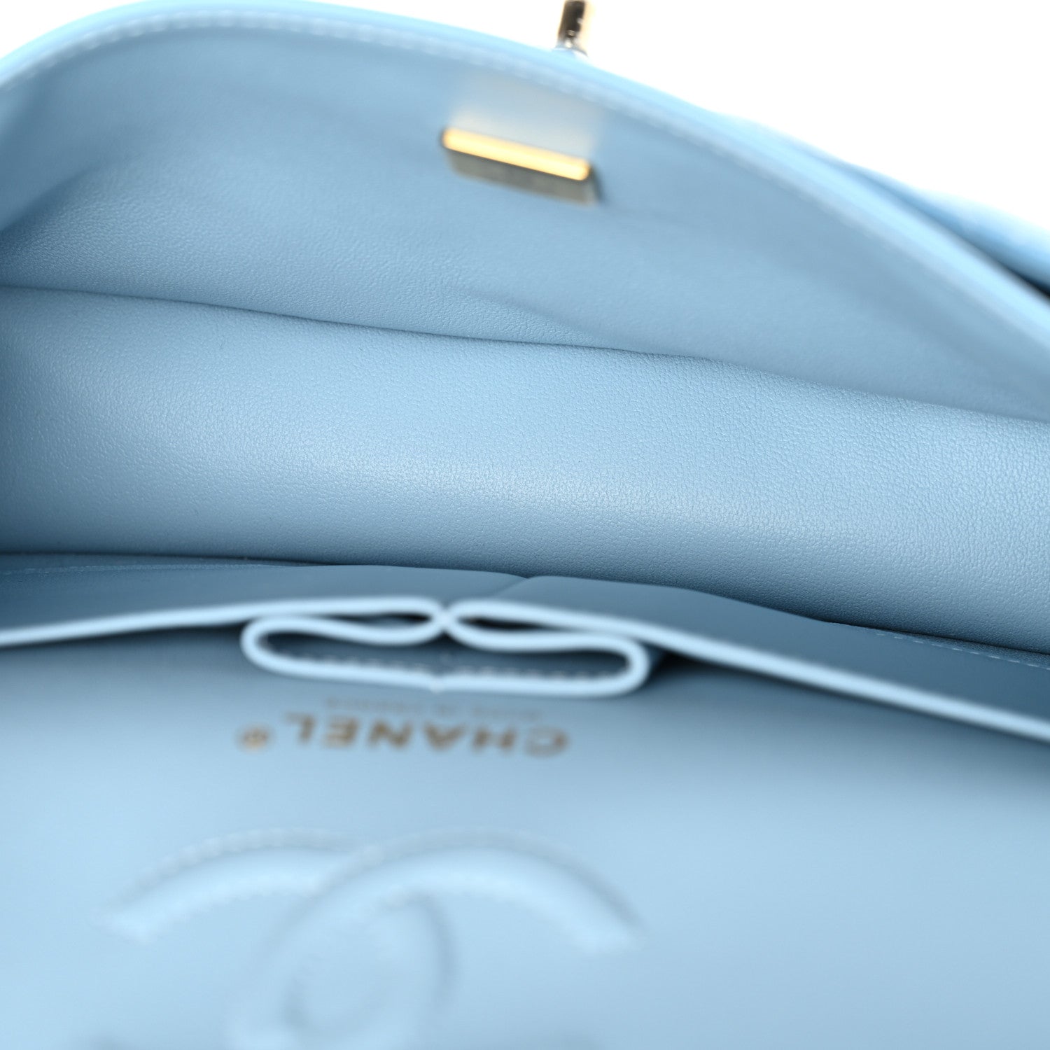 Chanel Caviar Quilted Small Double Flap Light Blue 5 of 11
