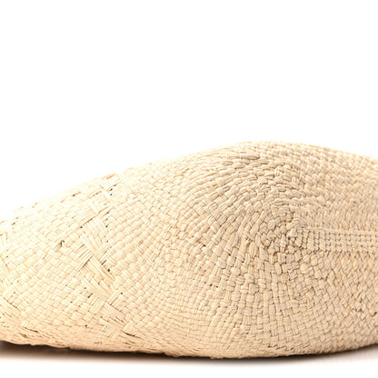 Loewe Calfskin Raffia Small Anagram Basket Tote Bag Natural Tan 15 of 17