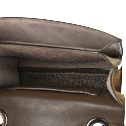 Jimmy Choo Suede Patent Mini Rebel Crossbody Brown 5 of 16