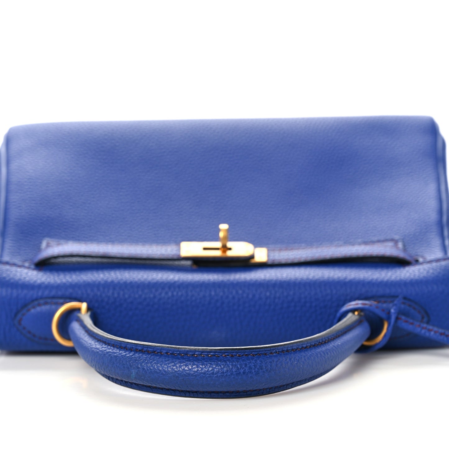 Togo Horseshoe Kelly Retourne 25 Bleu Electrique Bordeaux