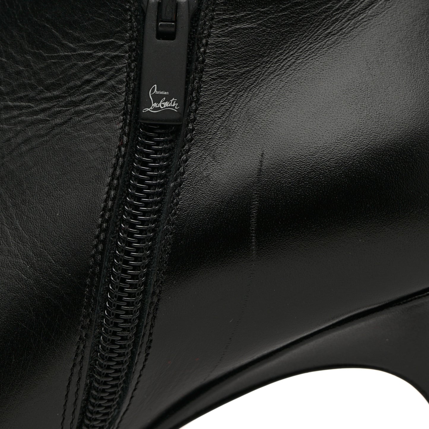 Calfskin Gorgona 85 Ankle Boots 37.5 Black