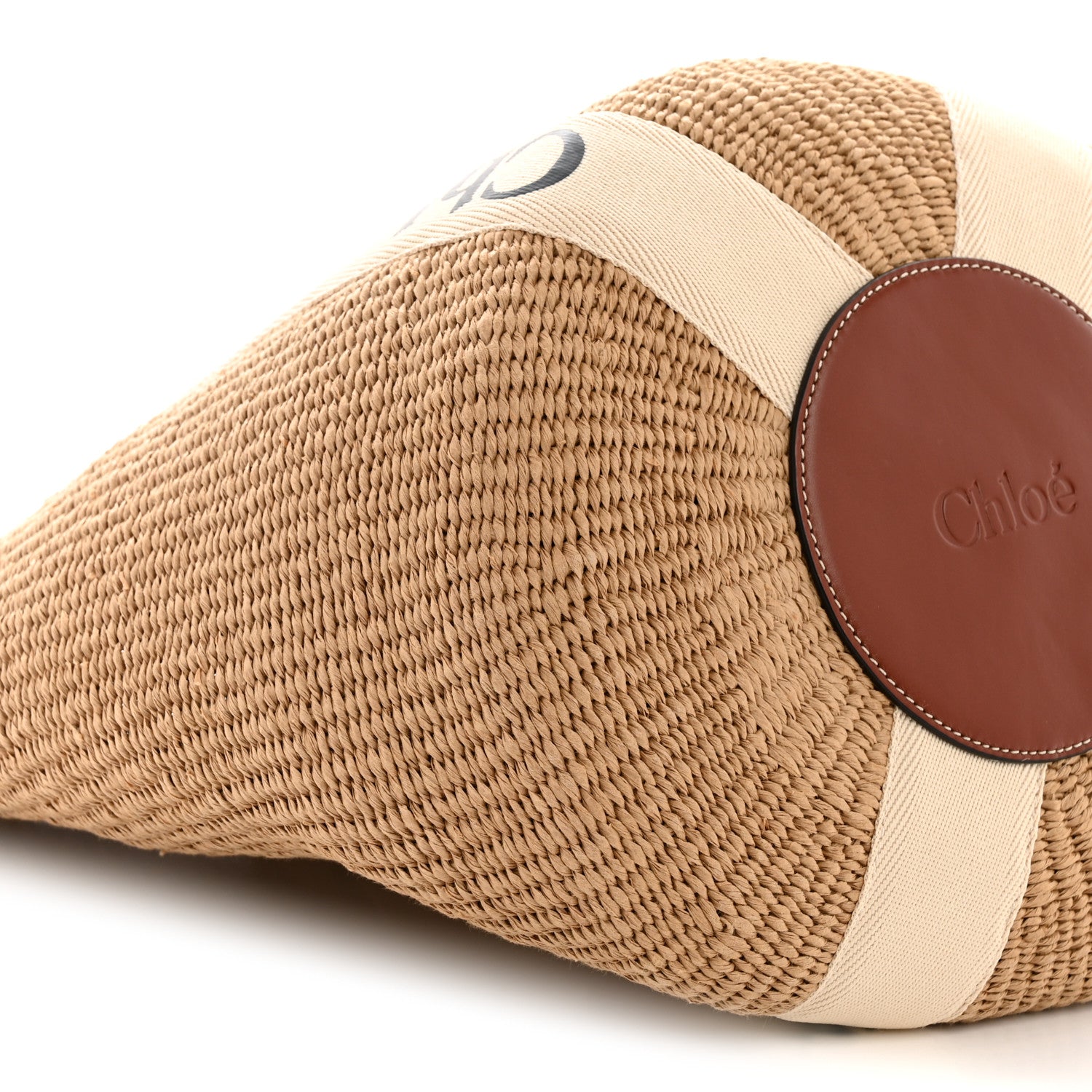 Chloe X MIFUKO Raffia Large Woody Basket Bag White 1836051