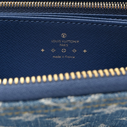 Louis Vuitton LOUIS VUITTON Monogram Denim Zippy Wallet NM Blue 6 of 6