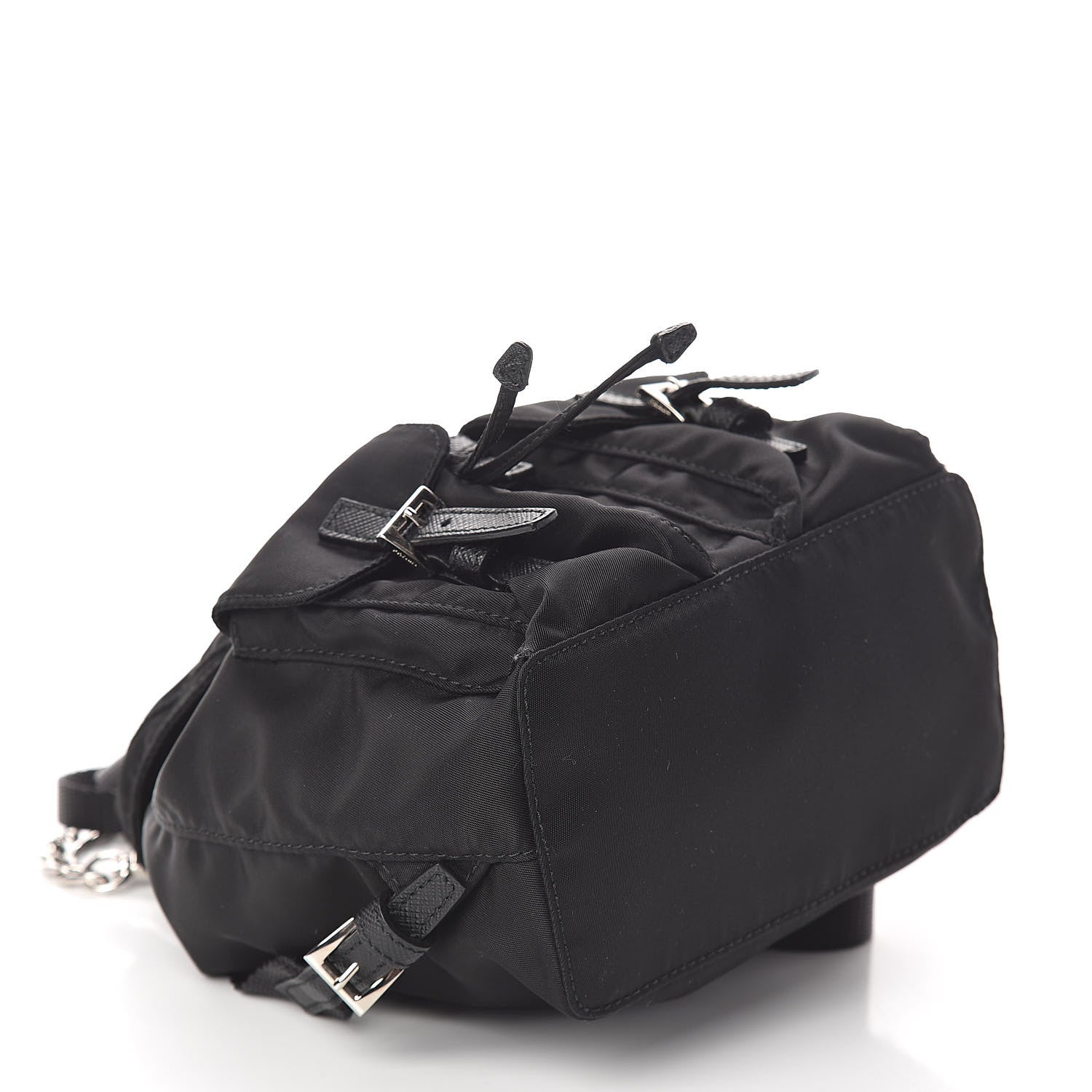 Prada Nylon Vela Mini Crossbody Backpack Black 4 of 8