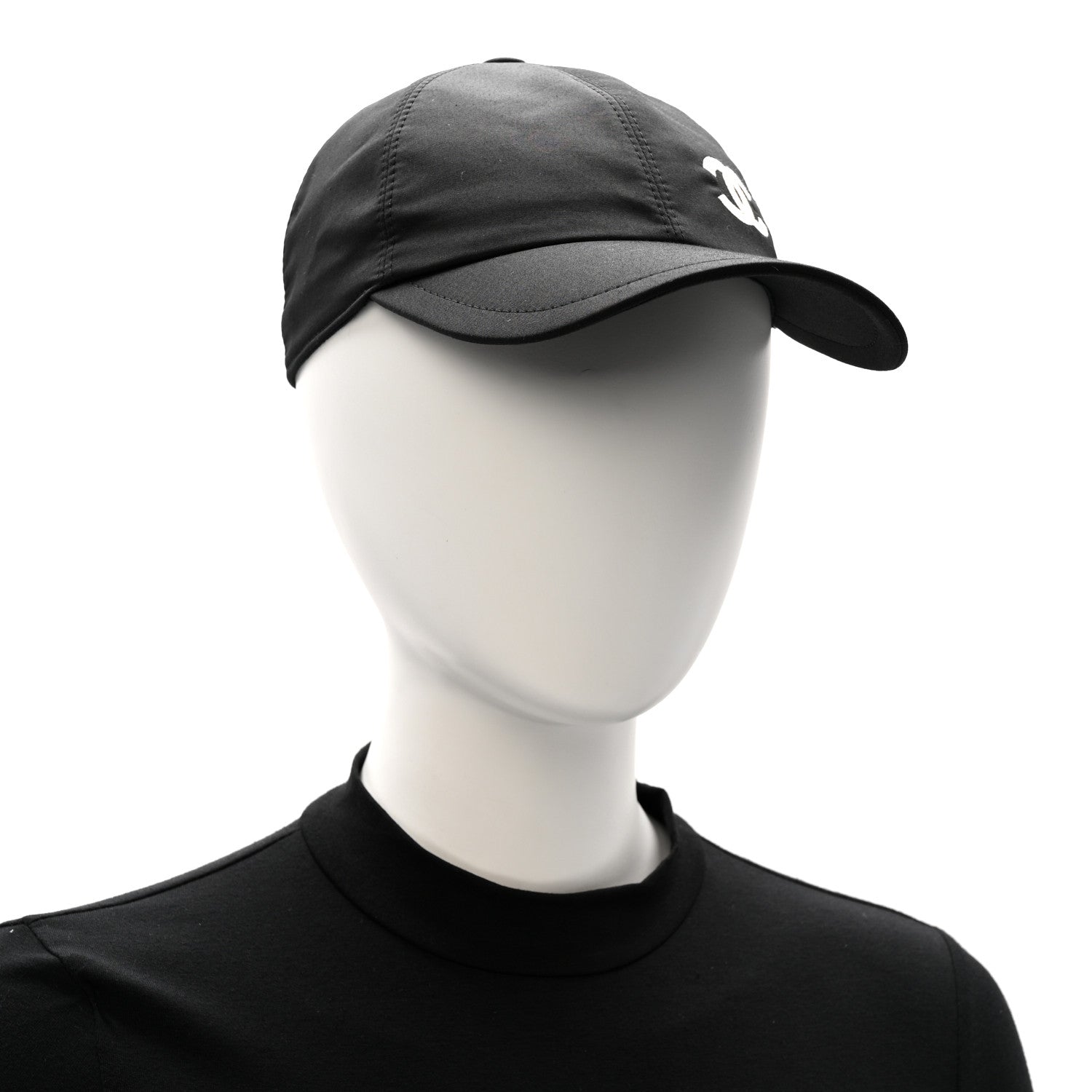 Chanel Cotton Sequin CC Cap Hat Black 2 of 9