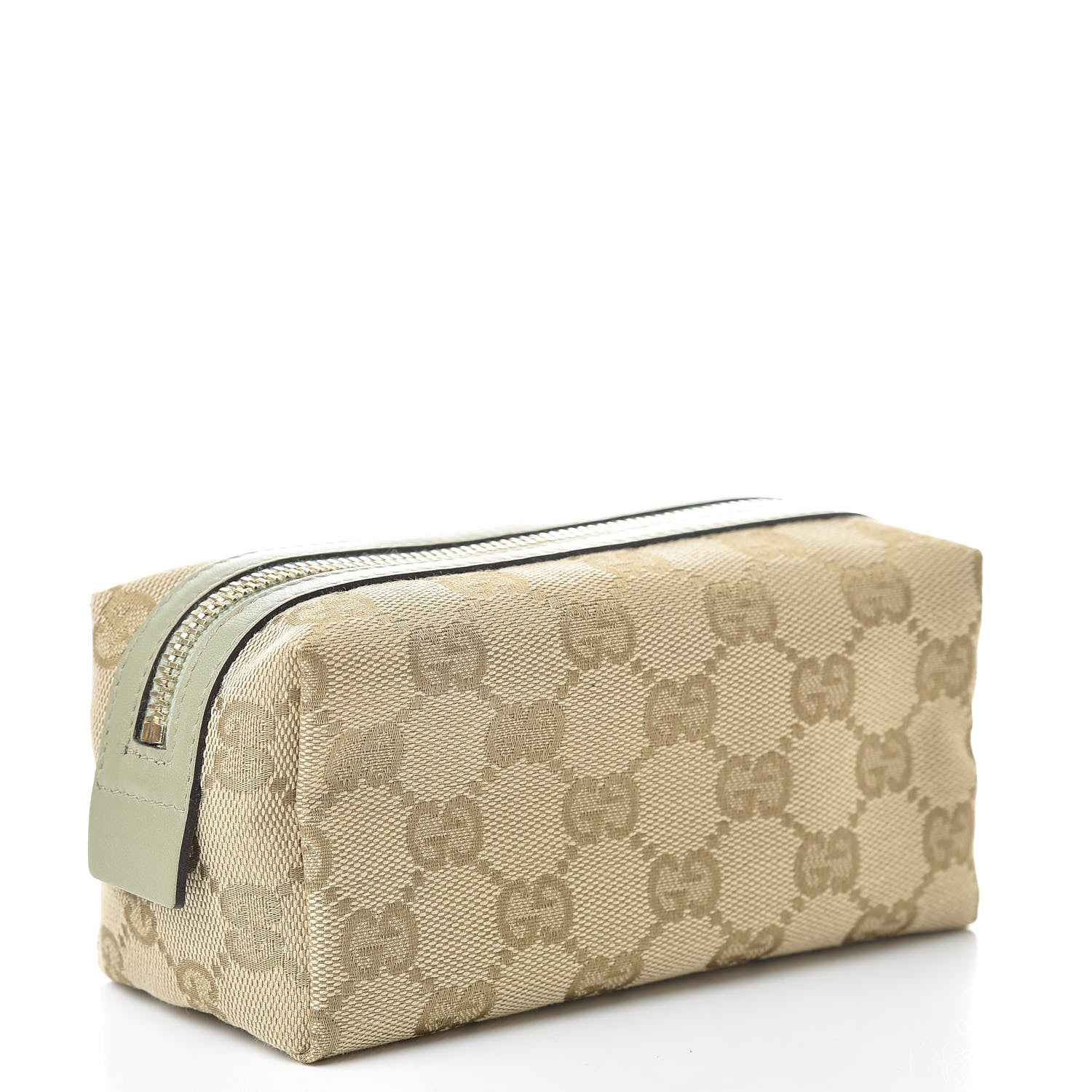 Gucci Monogram Small Cosmetic Case Metallic Green 3 of 8