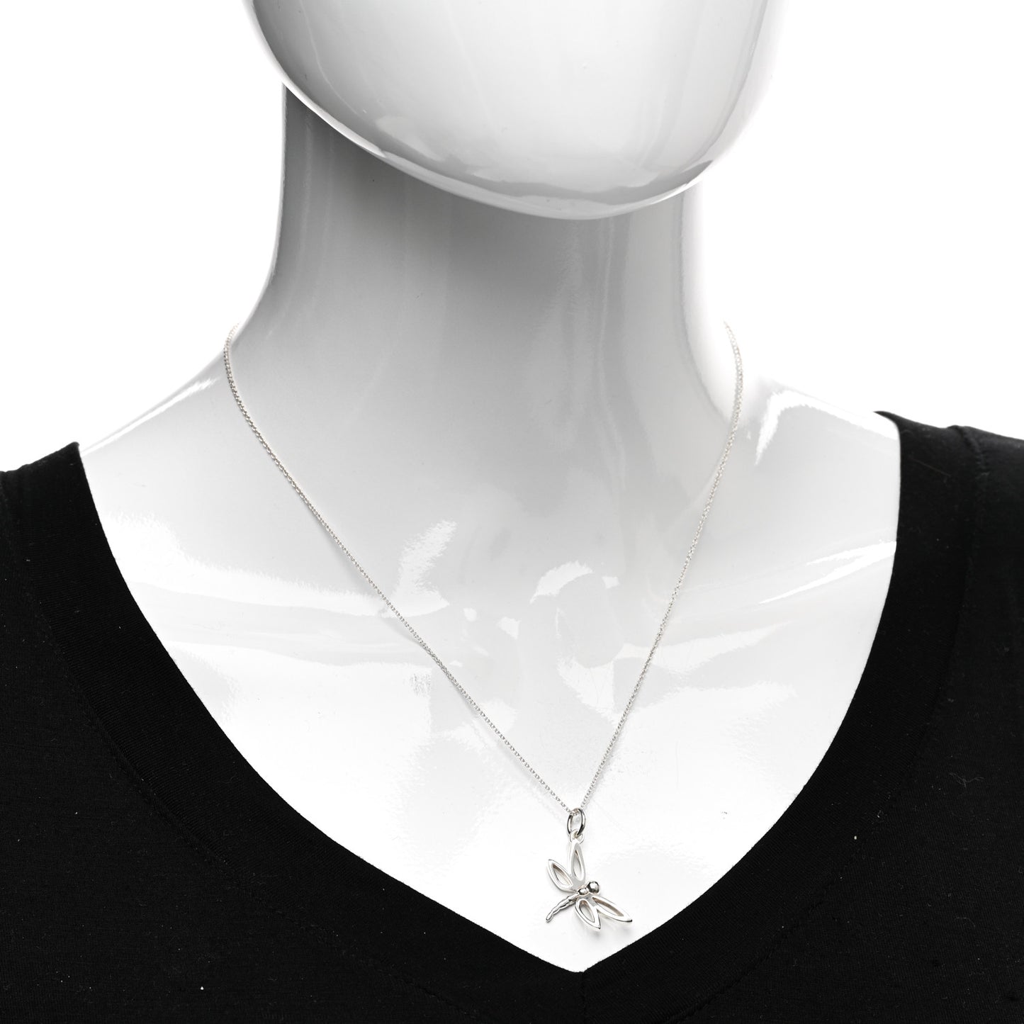 Sterling Silver Dragonfly Pendant Necklace