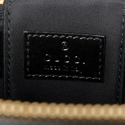 Gucci Calfskin Mini Bamboo Top Handle Shoulder Bag Black 6 of 11