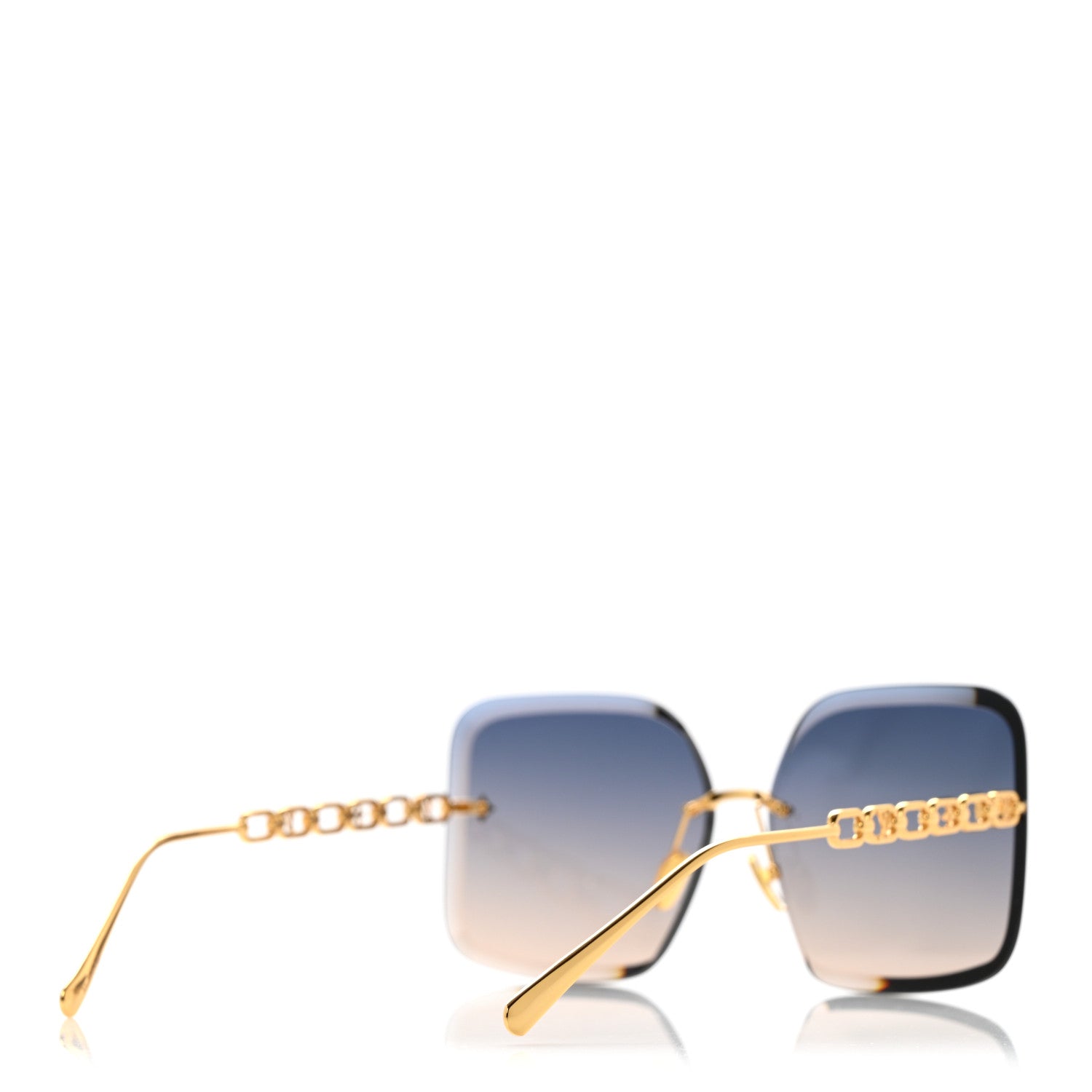Louis Vuitton Metal LV Jewel Square Sunglasses Z1860U Gradient Blue 4 of 10