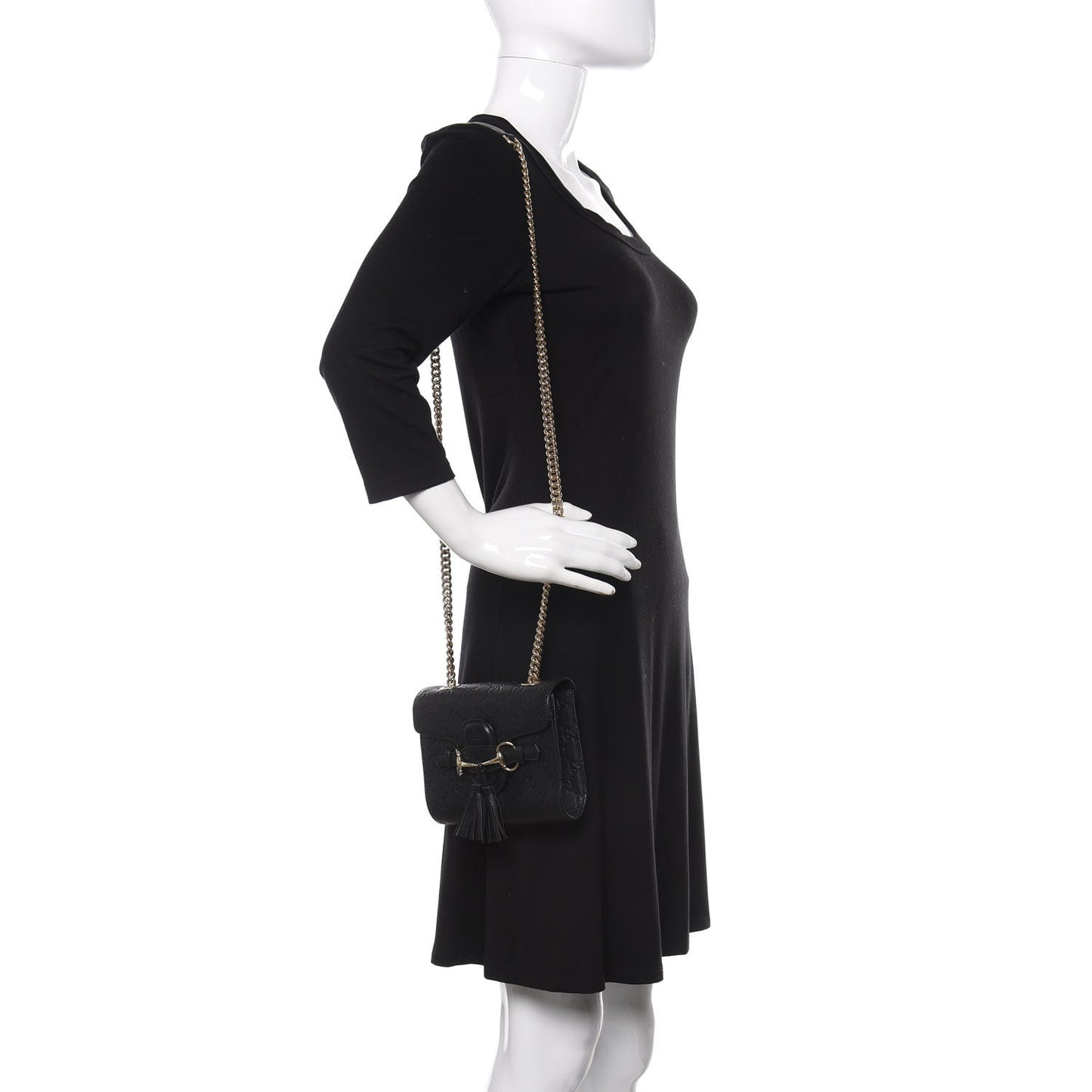 Guccissima Mini Emily Shoulder Bag Black