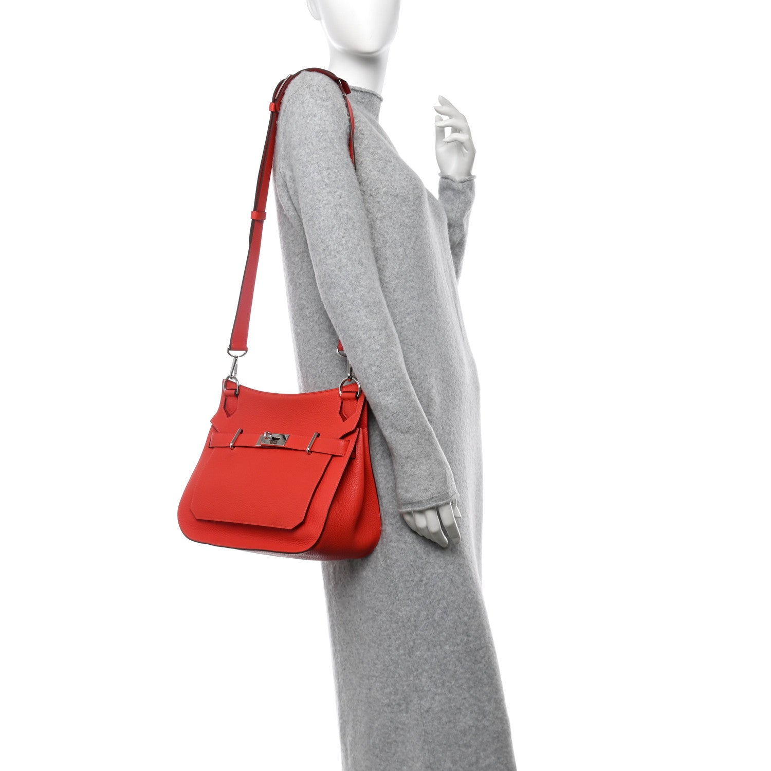 Hermes Taurillon Clemence Jypsiere 31 Rouge Pivoine 2 of 12